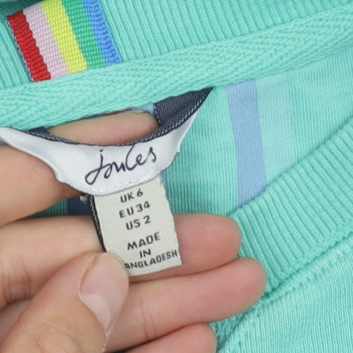 Joules Women's Green Pullover Sweatshirt Size 6