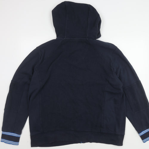 Boss Men's Blue Hooded Jacket 3XL Casual