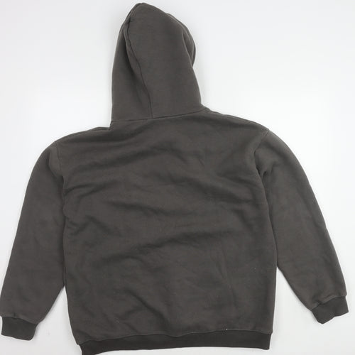 T + CC Men's Grey Pullover Hoodie M Hooded Logo
