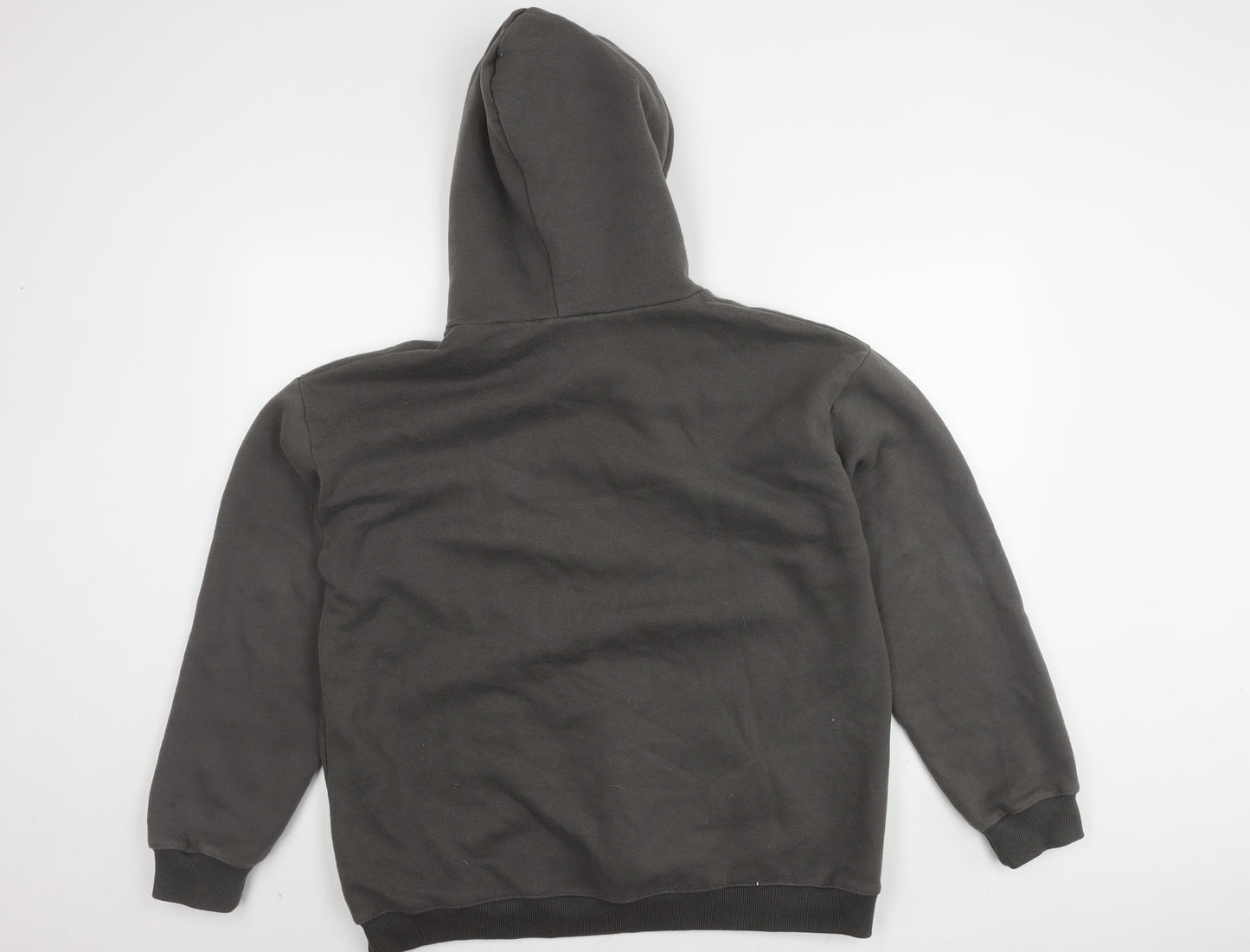 T + CC Men's Grey Pullover Hoodie M Hooded Logo