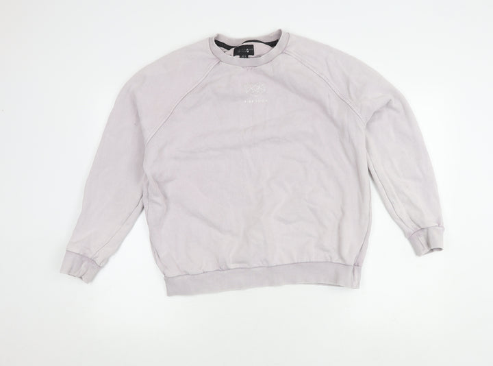 Pink Soda Sport Women's Grey Pullover Sweatshirt Size 10