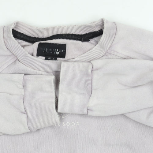Pink Soda Sport Women's Grey Pullover Sweatshirt Size 10