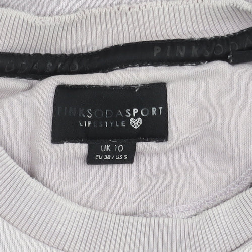 Pink Soda Sport Women's Grey Pullover Sweatshirt Size 10