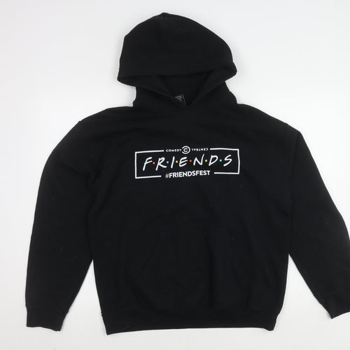 Friends Unisex Black Pullover Hoodie Size M