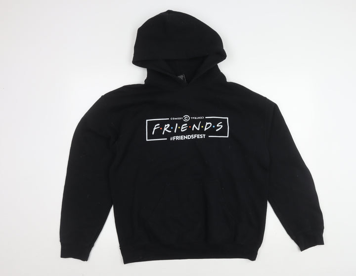 Friends Unisex Black Pullover Hoodie Size M