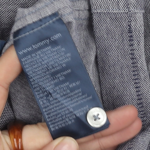 Tommy Hilfiger Men's Grey Polo Shirt S