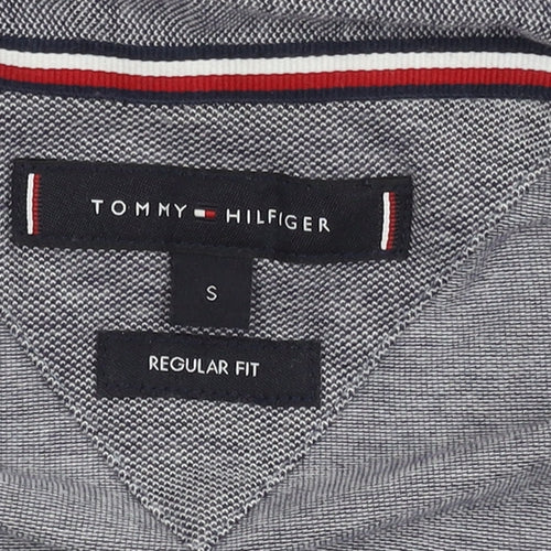 Tommy Hilfiger Men's Grey Polo Shirt S