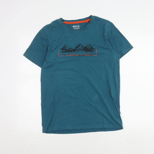 Mountain Warehouse Men's Blue Adventure T-Shirt, S