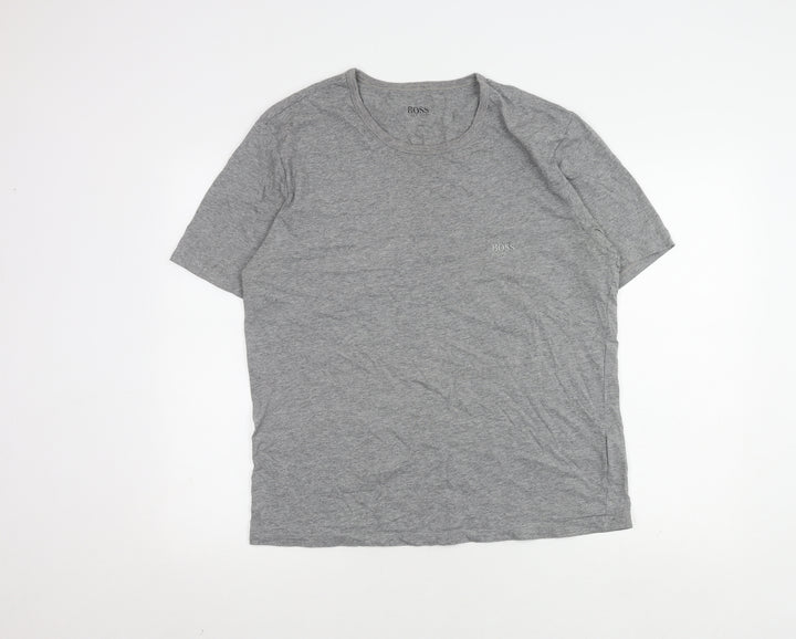 Hugo Boss Men's Grey 2XL T-Shirt Short Sleeve Crew Neck