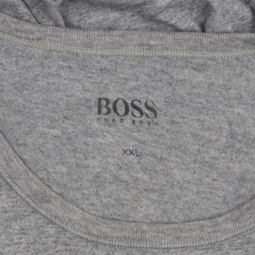 Hugo Boss Men's Grey 2XL T-Shirt Short Sleeve Crew Neck