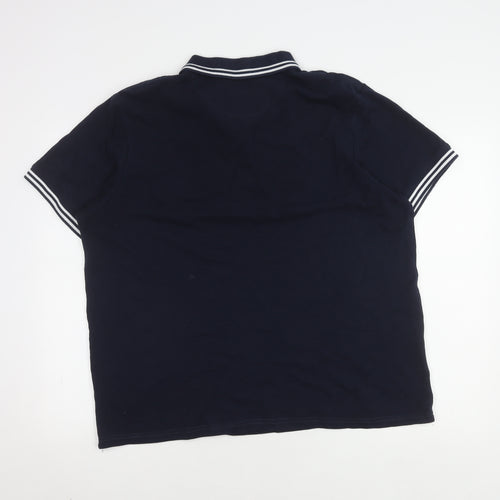 Firetrap Men's Blue 2XL Polo Shirt with Logo