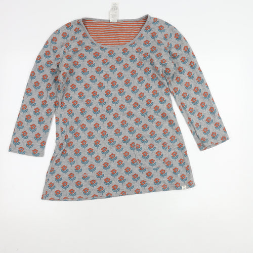 Women's Reversible Floral Tunic, Size 8, Multicoloured