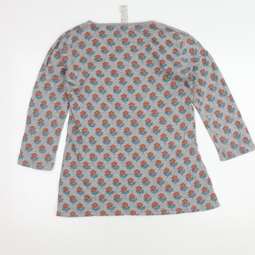Women's Reversible Floral Tunic, Size 8, Multicoloured