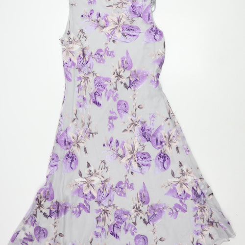 Jacques Vert Women's Floral Multicoloured Dress Size 12