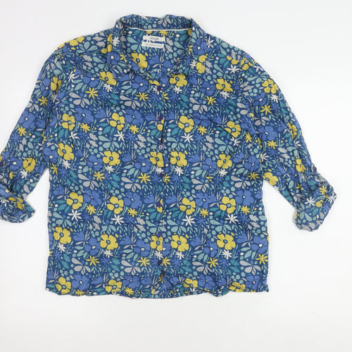 Seasalt Women's Multicoloured Floral Shirt Size 16