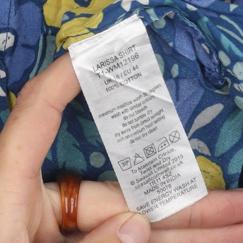 Seasalt Women's Multicoloured Floral Shirt Size 16