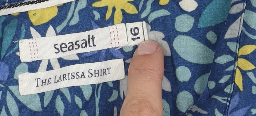 Seasalt Women's Multicoloured Floral Shirt Size 16