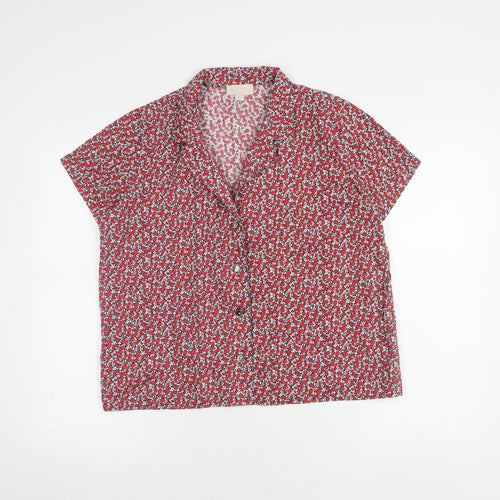 Gap Women's Multicoloured Floral Blouse, S, Cotton