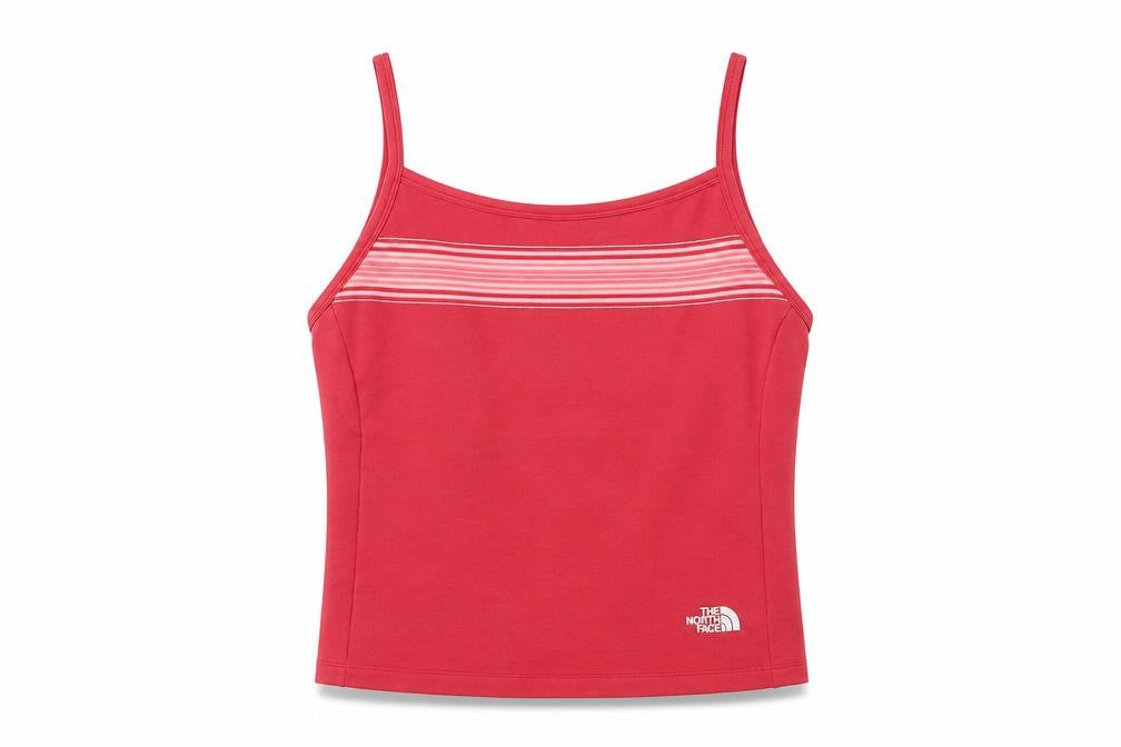 Front view of The North Face Women's Red Medium Camisole Tank