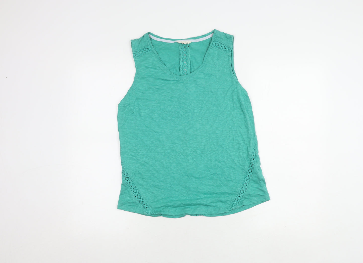 White Stuff Green Women's Tank Top Size 12 Sleeveless Casual