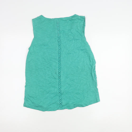 White Stuff Green Women's Tank Top Size 12 Sleeveless Casual
