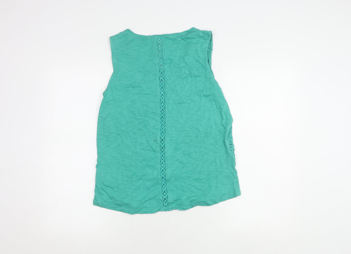 White Stuff Green Women's Tank Top Size 12 Sleeveless Casual