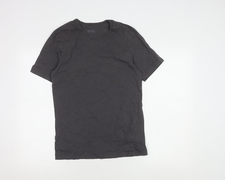 Hugo Boss Men's Grey Medium Crew Neck T-Shirt