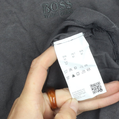 Hugo Boss Men's Grey Medium Crew Neck T-Shirt