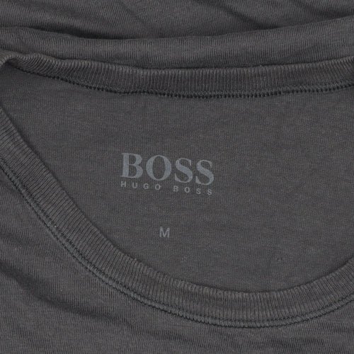 Hugo Boss Men's Grey Medium Crew Neck T-Shirt