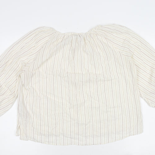 Massimo Dutti Women's Striped Blouse in Size UK 12
