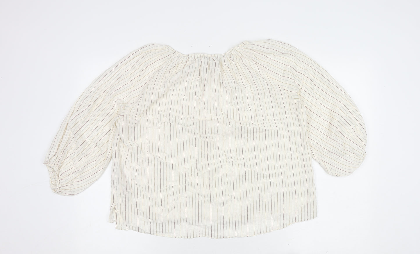 Massimo Dutti Women's Striped Blouse in Size UK 12
