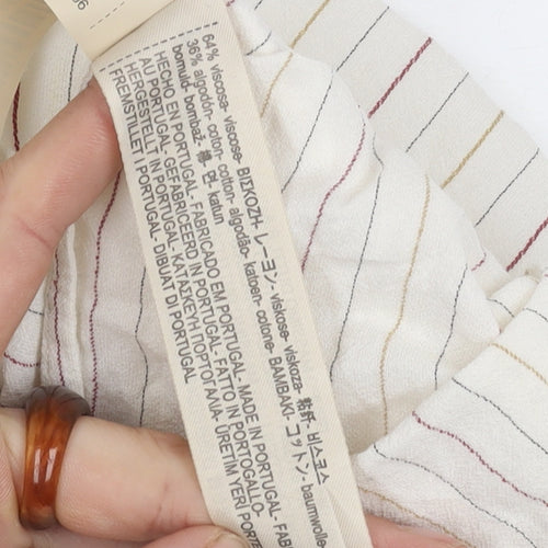 Massimo Dutti Women's Striped Blouse in Size UK 12