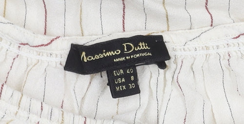 Massimo Dutti Women's Striped Blouse in Size UK 12