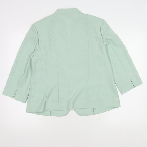 Eastex Women's Green Blazer Size 14 3/4 Sleeve
