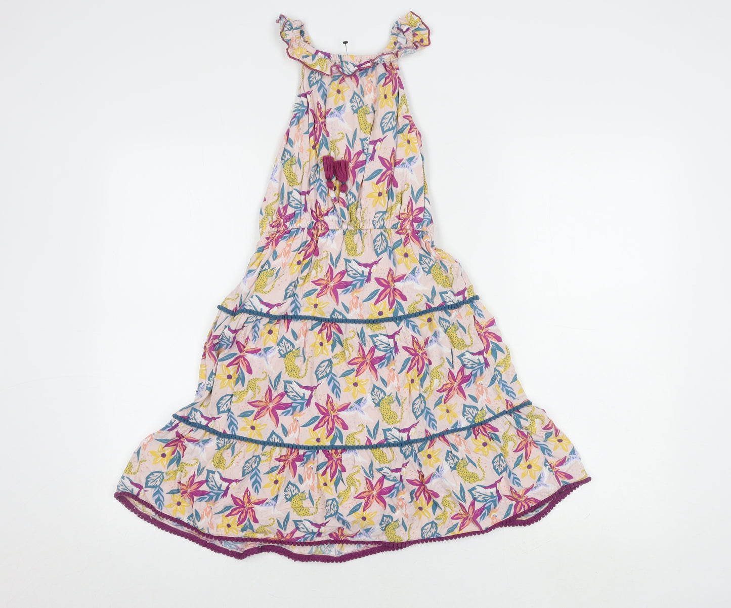 FatFace Girls Multicoloured Floral Dress Size 6-7 Years
