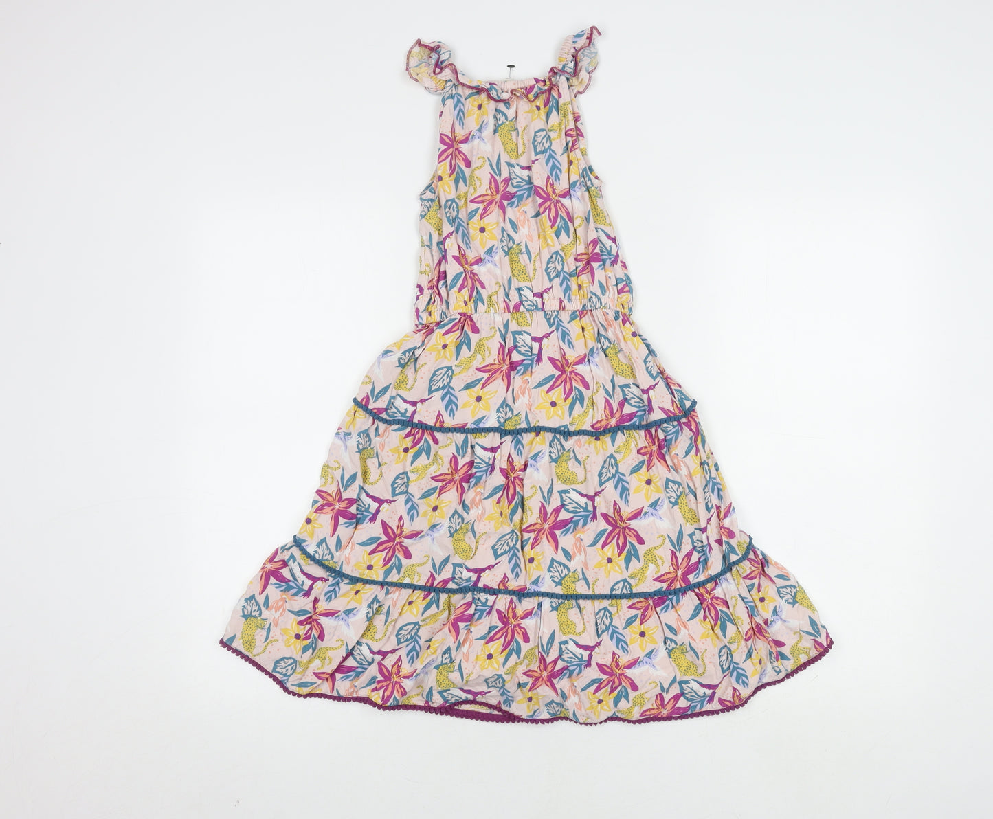 FatFace Girls Multicoloured Floral Dress Size 6-7 Years