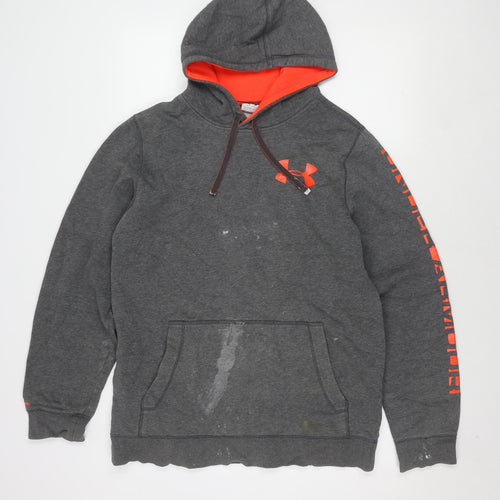 Under Armour Men's Grey Pullover Hoodie M