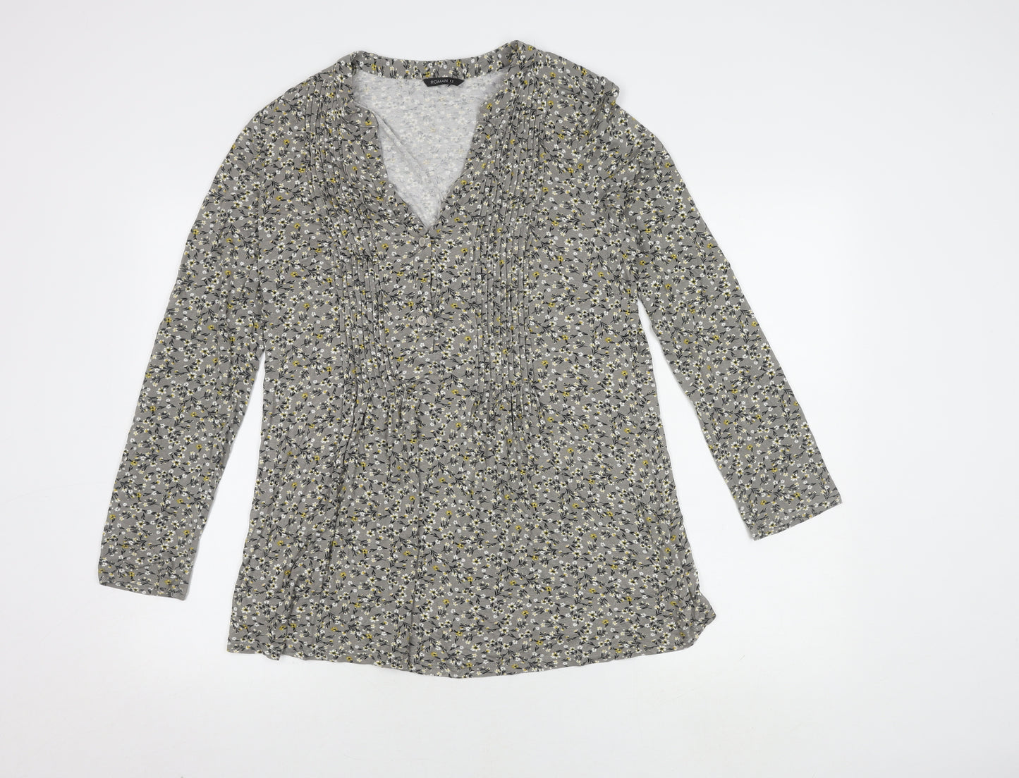 Roman Originals Women's Floral Tunic Blouse, Size 12
