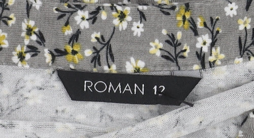 Roman Originals Women's Floral Tunic Blouse, Size 12