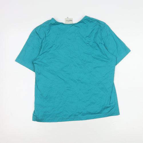 Eastex Women's Green T-Shirt Size 12/14 Casual