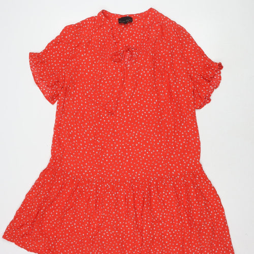 Phase Eight Women's Red Floral Dress Size 14