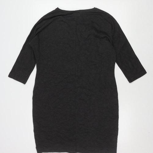 Jaeger Women's Black S Jersey Dress, 3/4 Sleeve