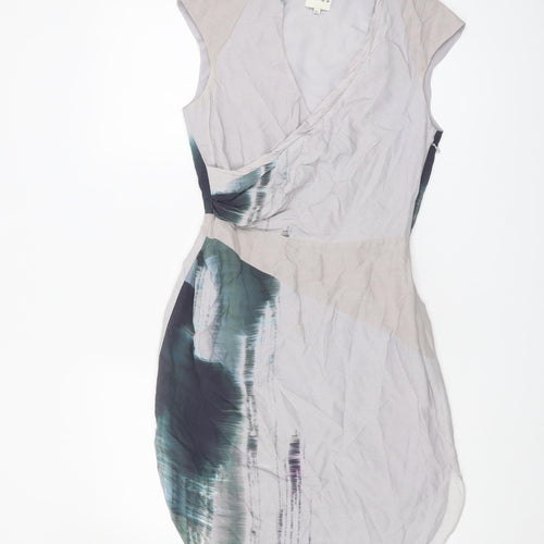 Reiss Women's Multicoloured Wrap Dress, Size 6