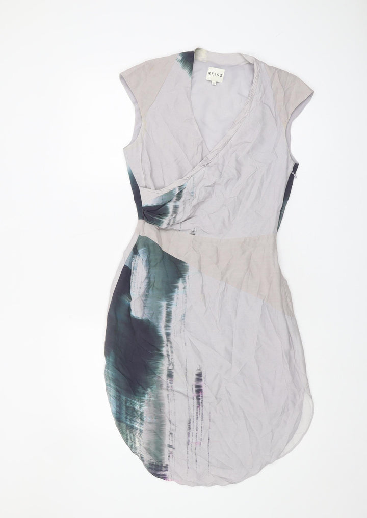 Reiss Women's Multicoloured Wrap Dress, Size 6