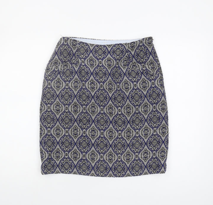 White Stuff Women's Multicoloured Pencil Skirt, Size 10