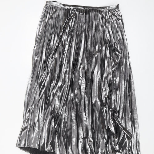 Lauren Ralph Lauren Women's Silver Pleated Skirt