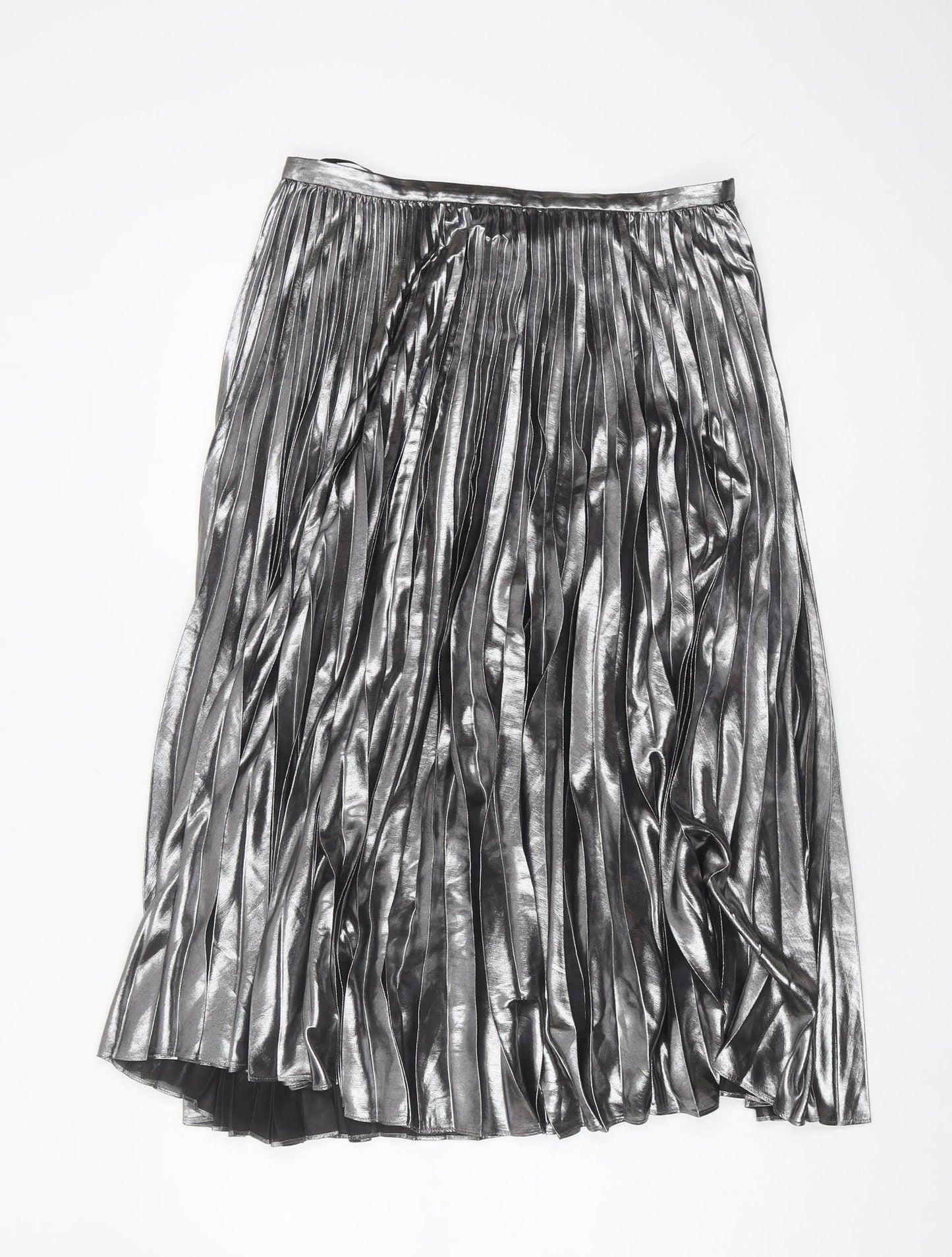 Lauren Ralph Lauren Women's Silver Pleated Skirt