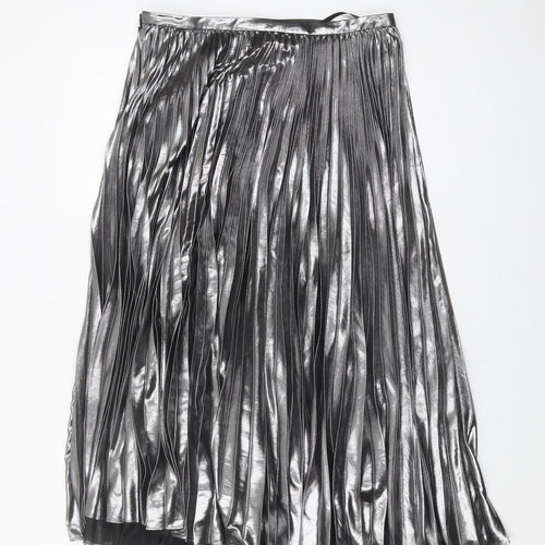 Lauren Ralph Lauren Women's Silver Pleated Skirt