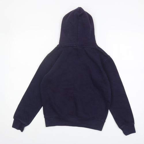 NICCE Boys Blue Pullover Hoodie, Size 9-10, Logo Accent