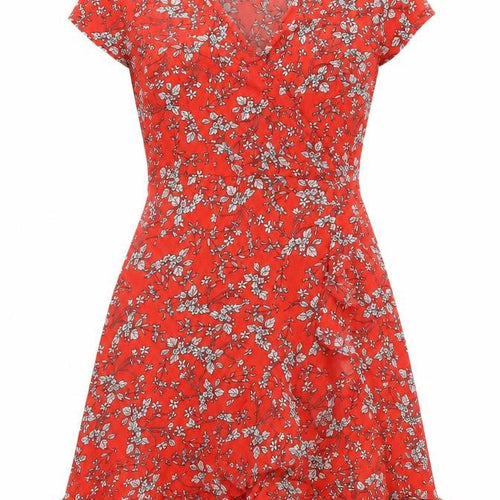 Izabel London Women's Floral Red Dress Size 10
